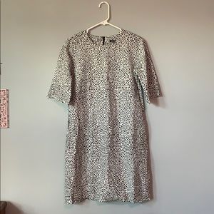 Poka dot marimekko dress